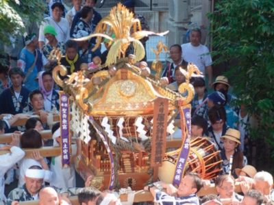 居木神社例大祭の神輿